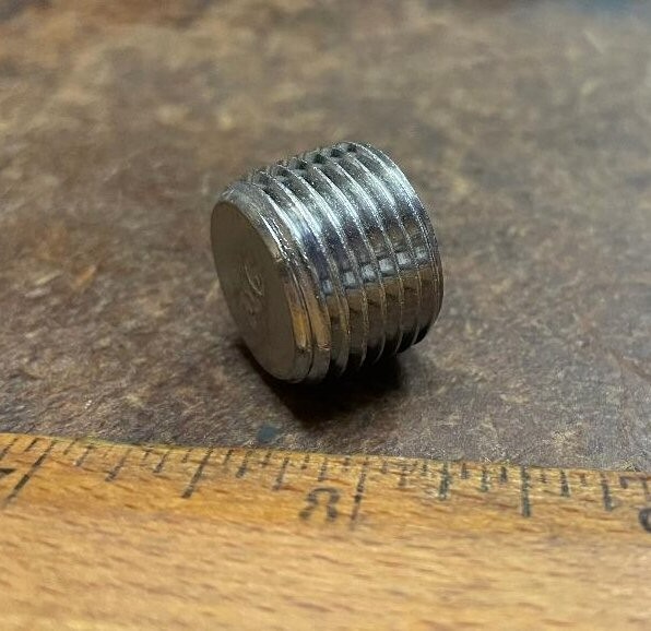 Unbrako - ½” Dryseal Stainless Steel Pressure Plug – P/N: 5010832 (NOS)