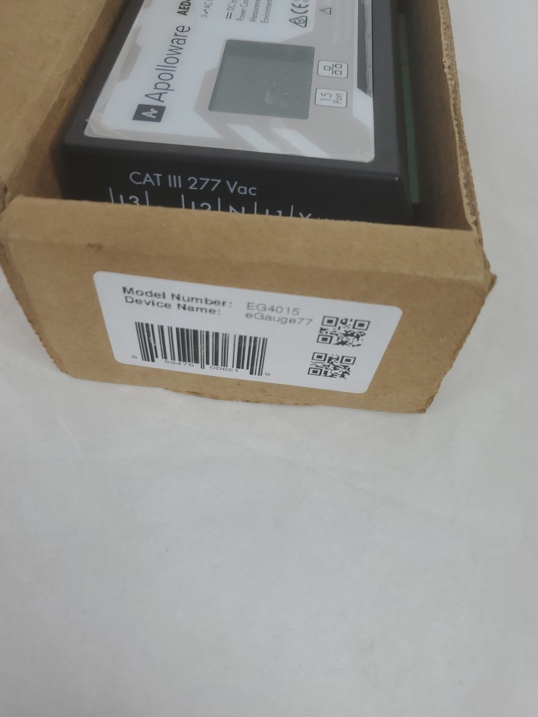 Apolloware/ eGauge Core EG4015 CAT III 0.333 , 277 vac