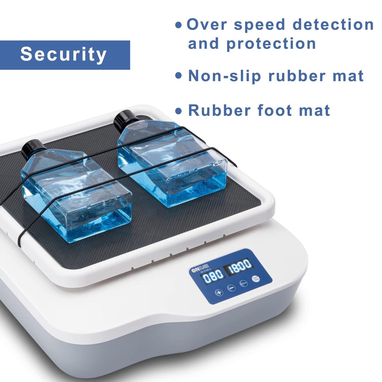 Digital Orbital Shaker Adjustable Speed 40-200RPM Capacity 2KGS LCD Display Lab