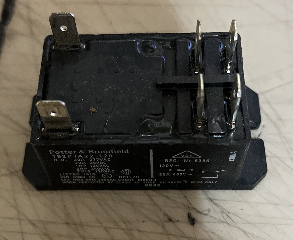 Potter & Brumfield Relay Electronics T92P7A22-120