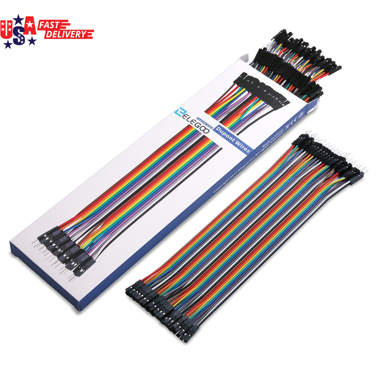 120pcs Multicolored Breadboard Jumper Wires Kit 40Pin Male to Female Male to Mal