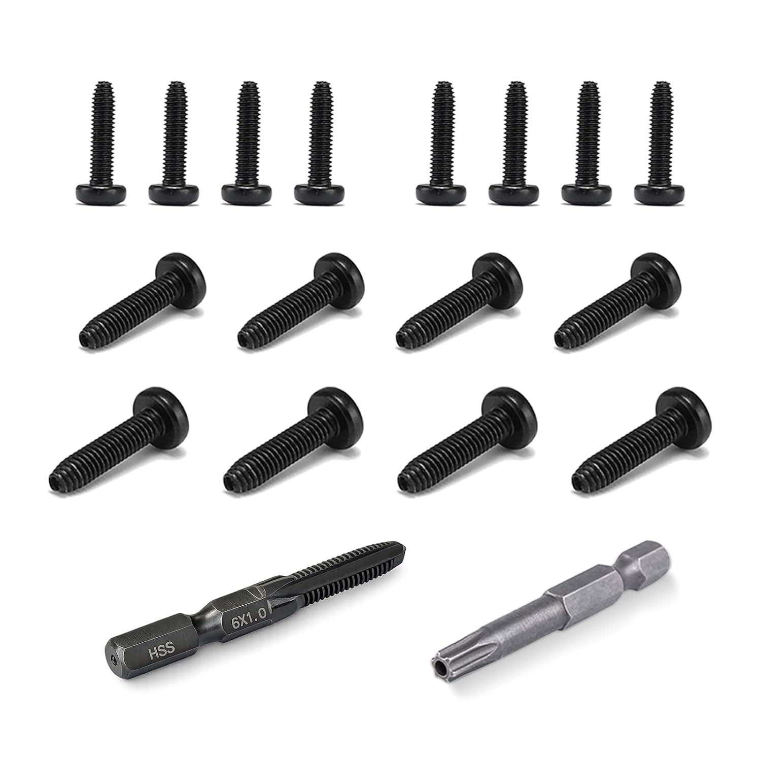 Anti-Theft Screw|T30 Torx|M6*1.0 Tapper Tool For Ford Truck Bed Tie Down Anchors