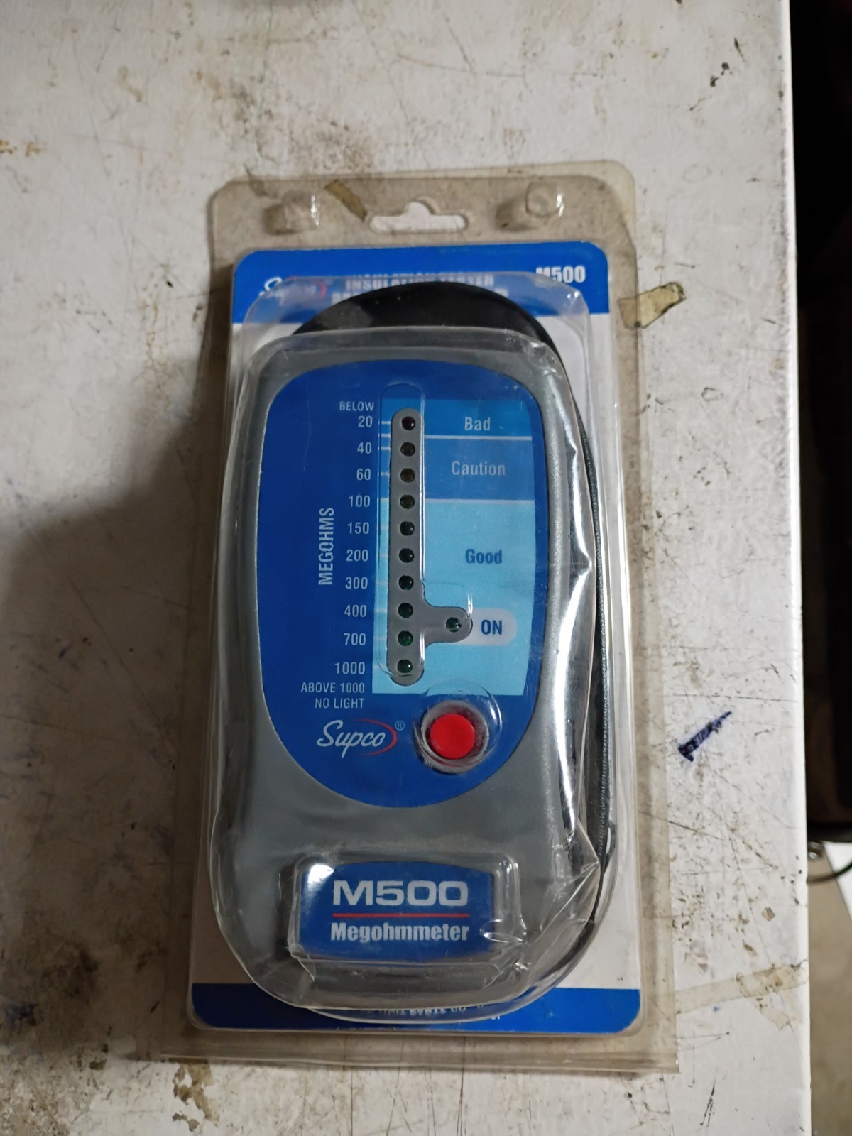 Supco M500 Insulation Tester/Electronic Megohmmeter – Soft Carrying Case