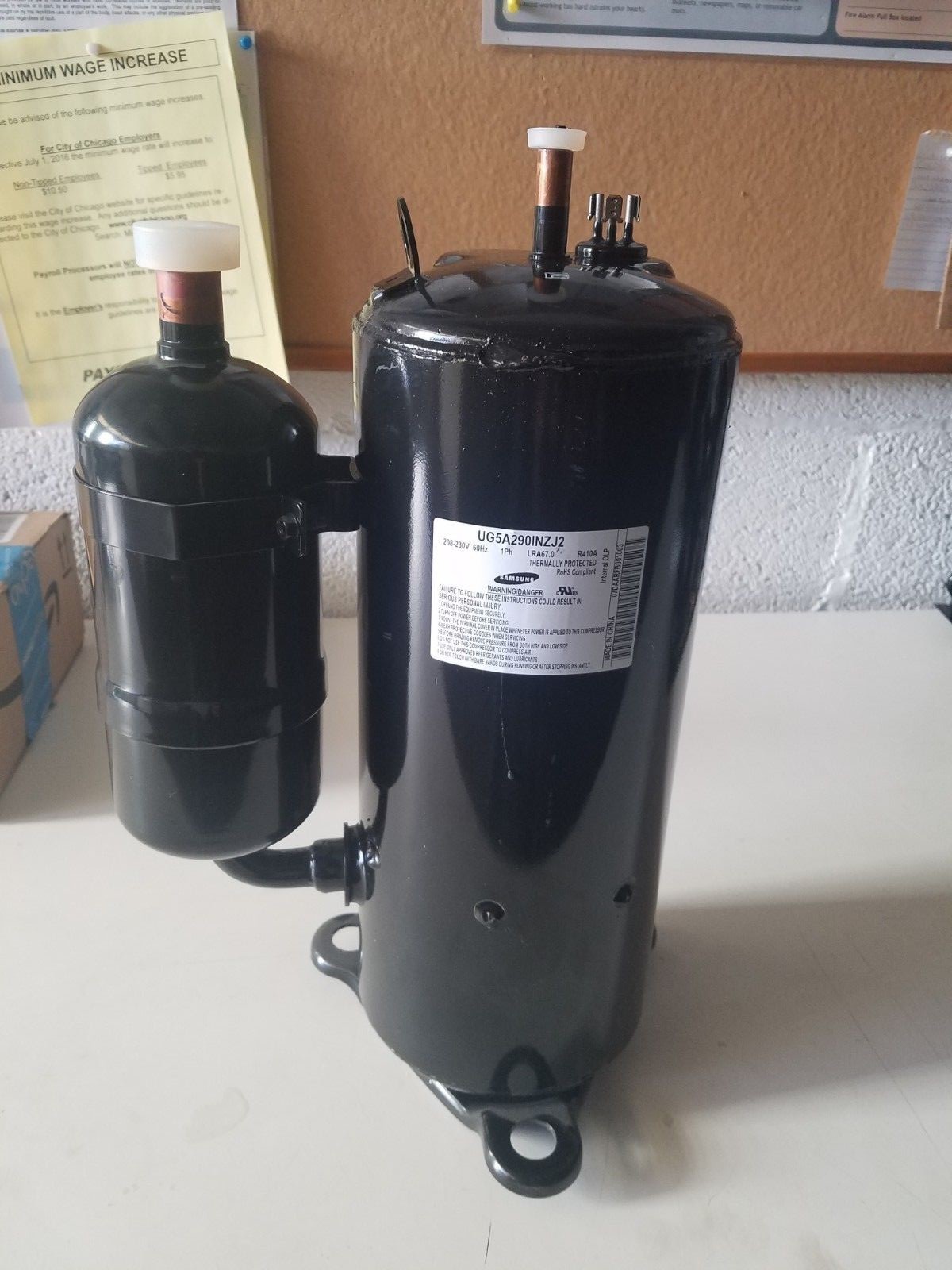 SAMSUNG UG5A2901NZJ2 29,000 BTU 2.5 HP 230/1/60 R-410A A/C COMPRESSOR