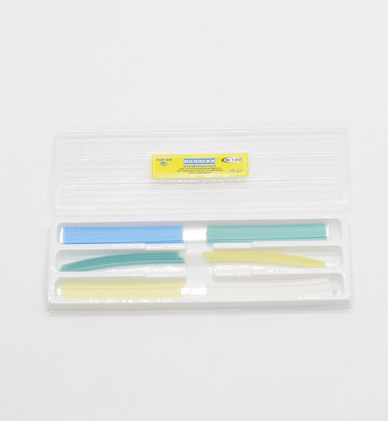 Dental Resin Finishing Polishing Discs No.1.075 Discs+Strip 75pcs/pack+Mandrel