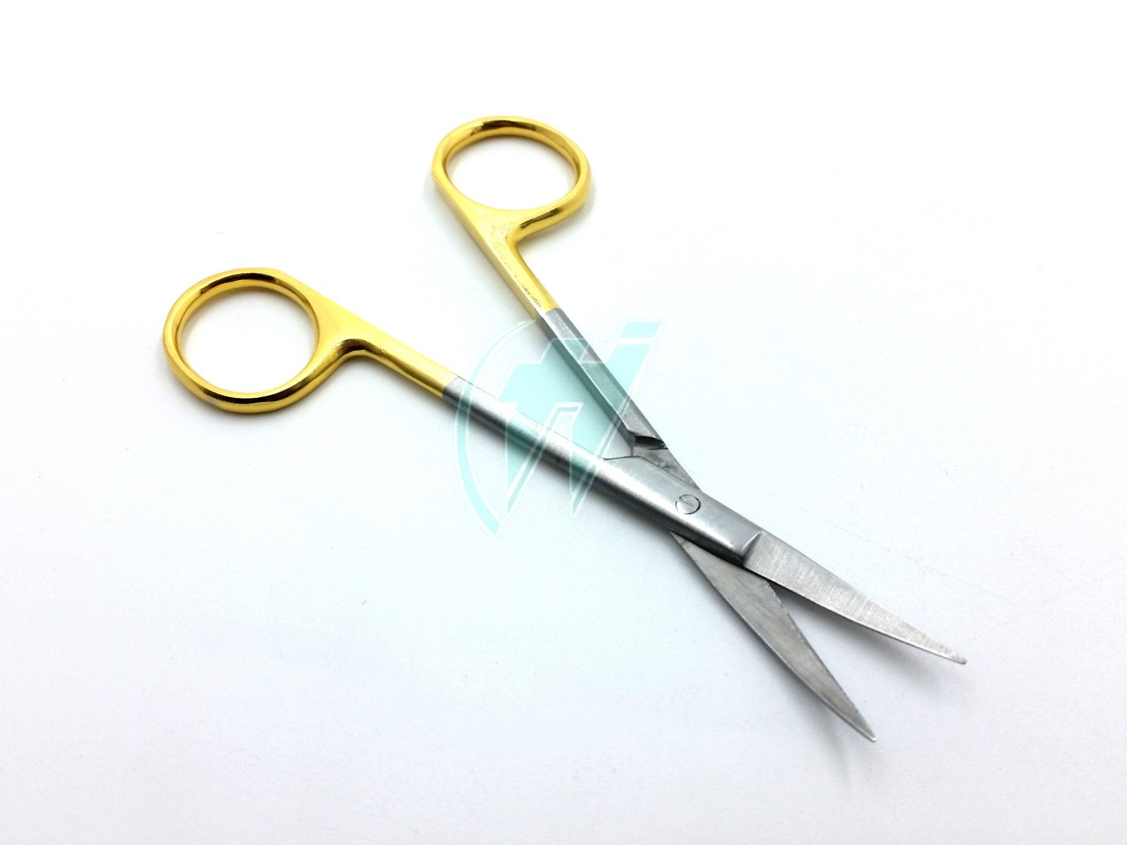 Gold Handle IRIS Micro Dissecting Scissors Curved 4.5″