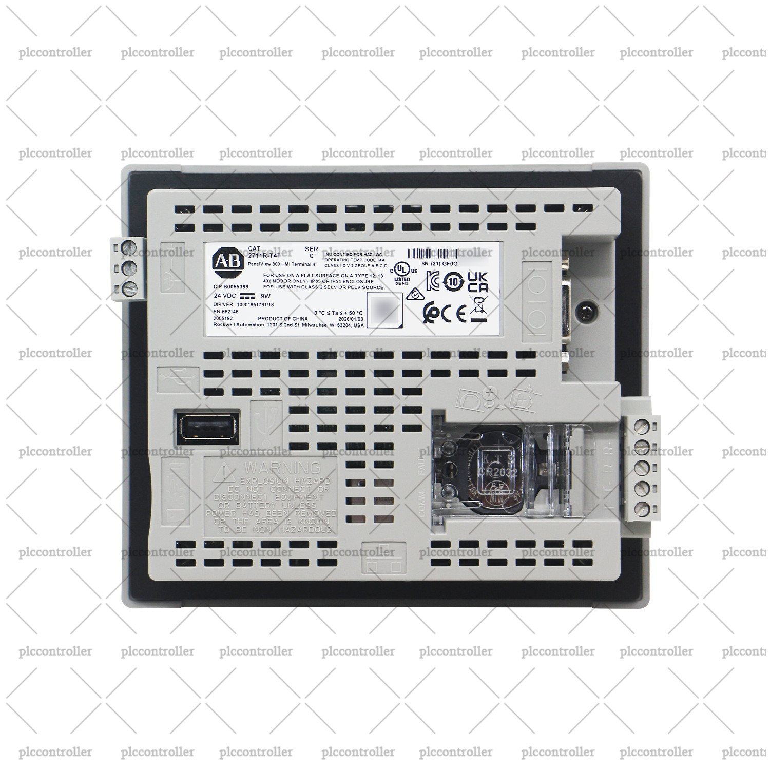 New Allen Bradley 2711R-T4T PanelView 800, 4.3 in HMI Terminal, Touch Screen TFT