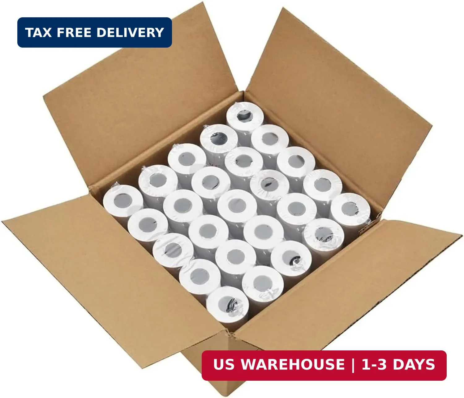 MFLABEL 2 1/4″ Thermal Paper Rolls – 50 Rolls of 2.25 x 50′ Credit Card Receipt