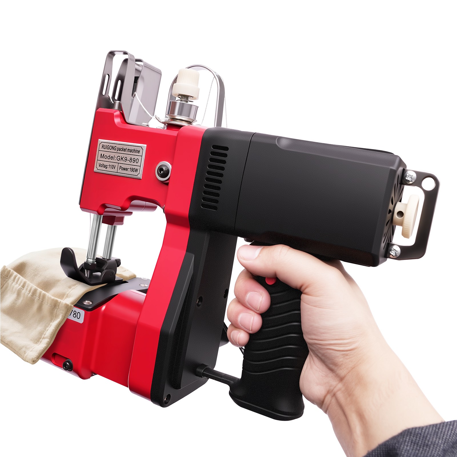 Heavy Duty Leather and Canvas Sewing Machine Max Thickness 6mm 15000rpm 190W