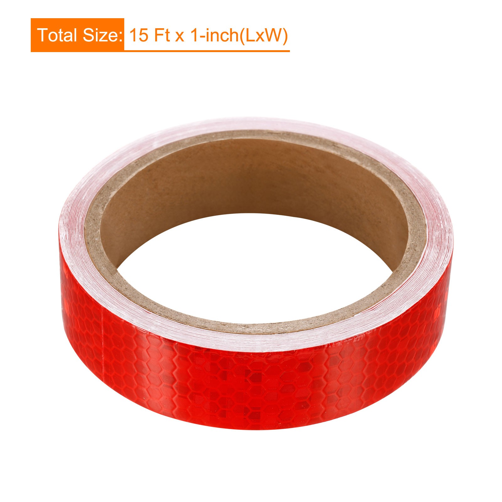 Reflective Tape 1 Roll 15 Ft x 1-inch Safety Tape Reflector Red