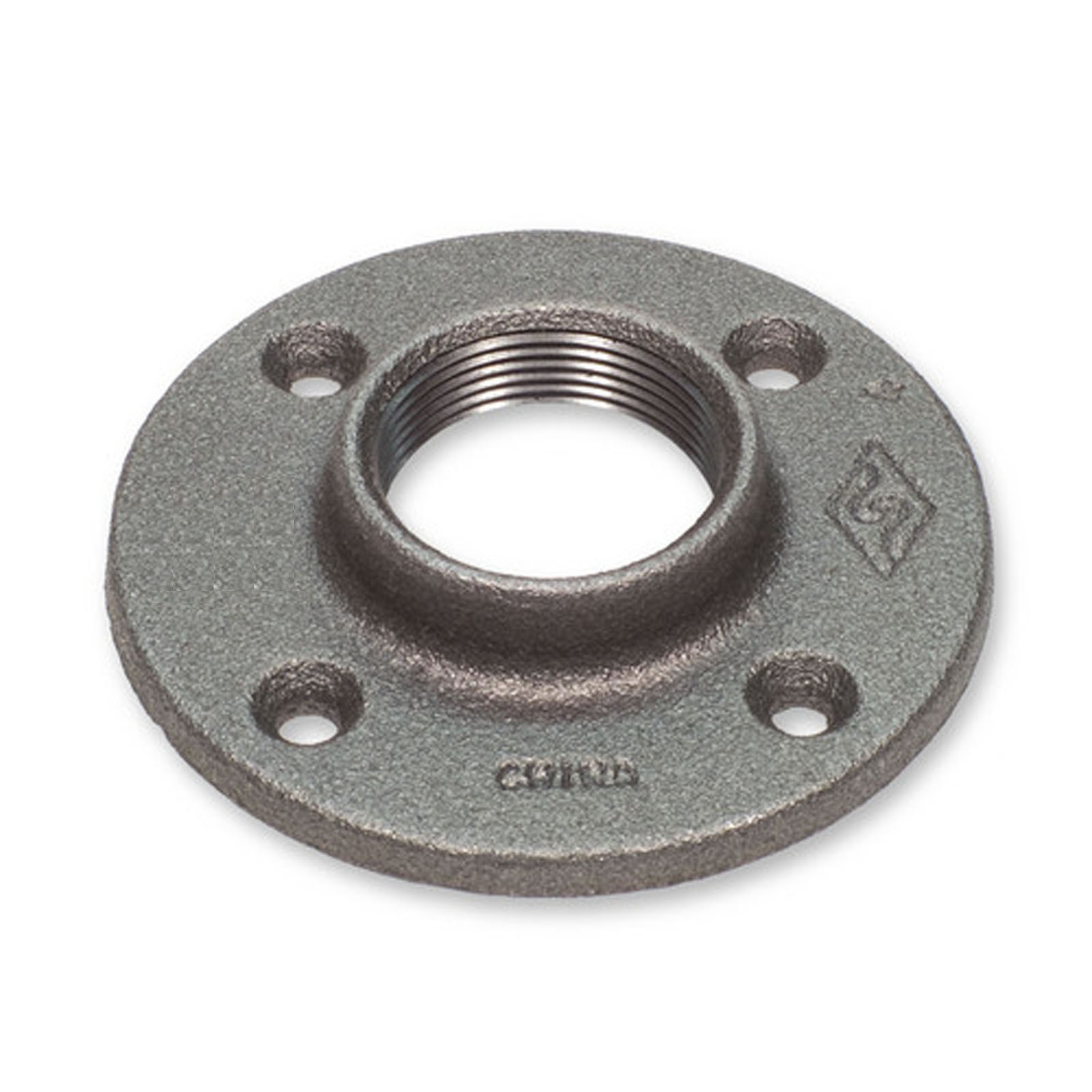 2″ BLACK MALLEABLE IRON FLOOR FLANGE fitting pipe npt