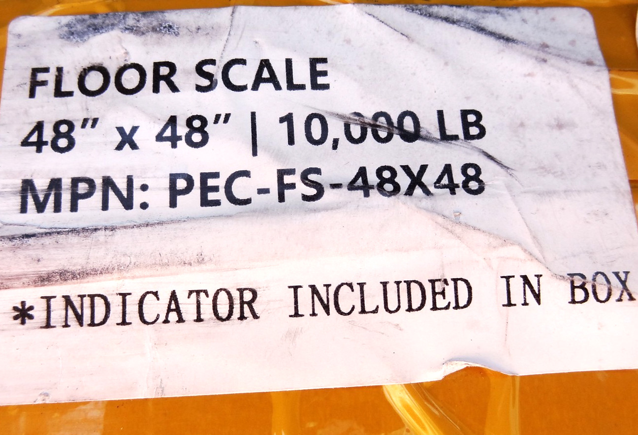 PEC 48″ x 48″ Warehouse Heavy Duty Pallet Industrial Floor Scale 10,000 LB