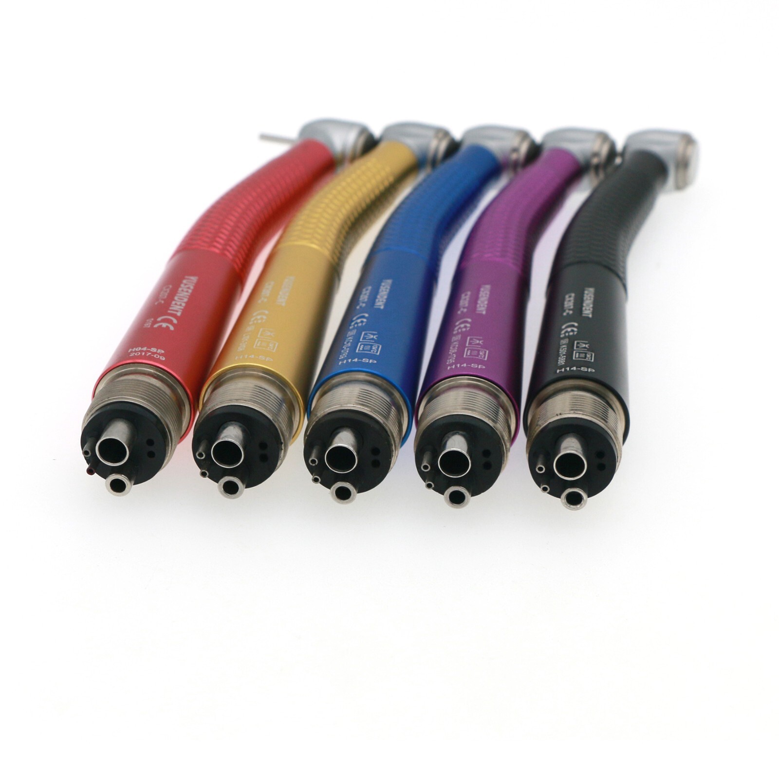 COXO YUSENDENT CX207-C Dental High Speed Air Turbine Handpiece 4 Holes Colorful