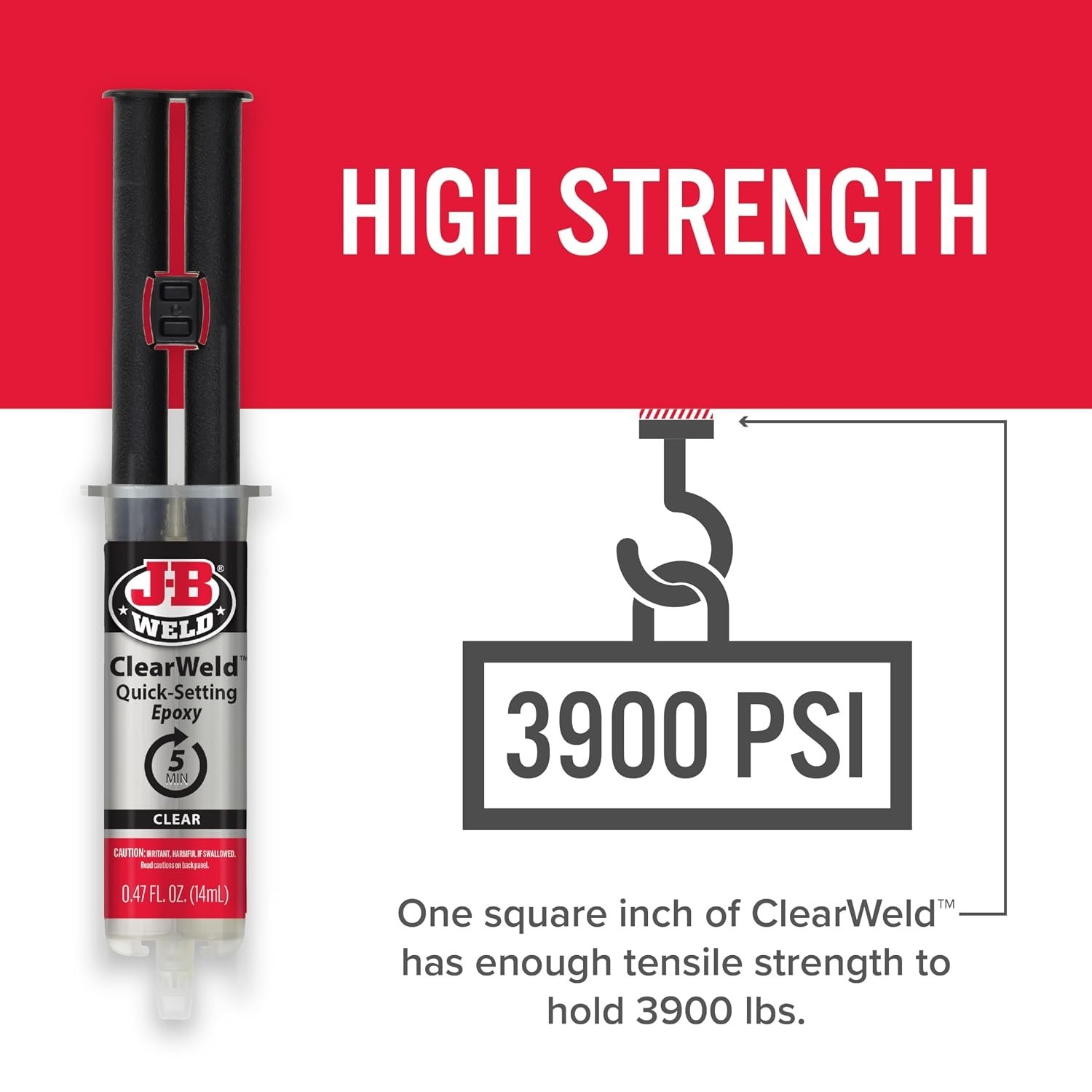 ClearWeld Quick Set 5-Minute Epoxy – Water-Resistant with High Tensile Strength