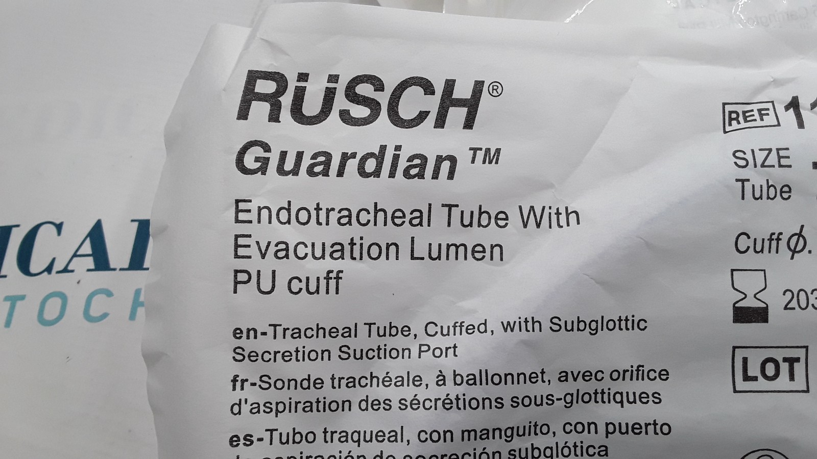Teleflex Rusch Guardian Tube Size 7.5 REF 112092075 Lot of 9 EXP 2030