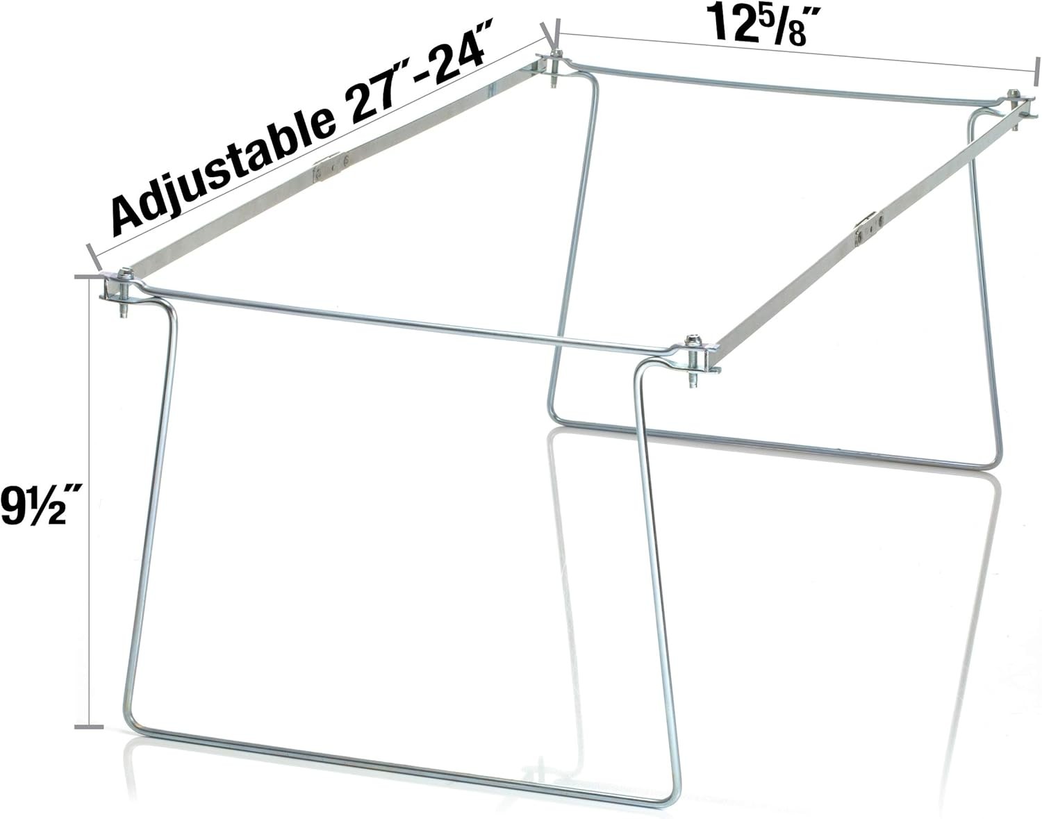 Office File Folder Frame Hanging Letter Size Holder Drawer Cabinet Rack 2 Pack