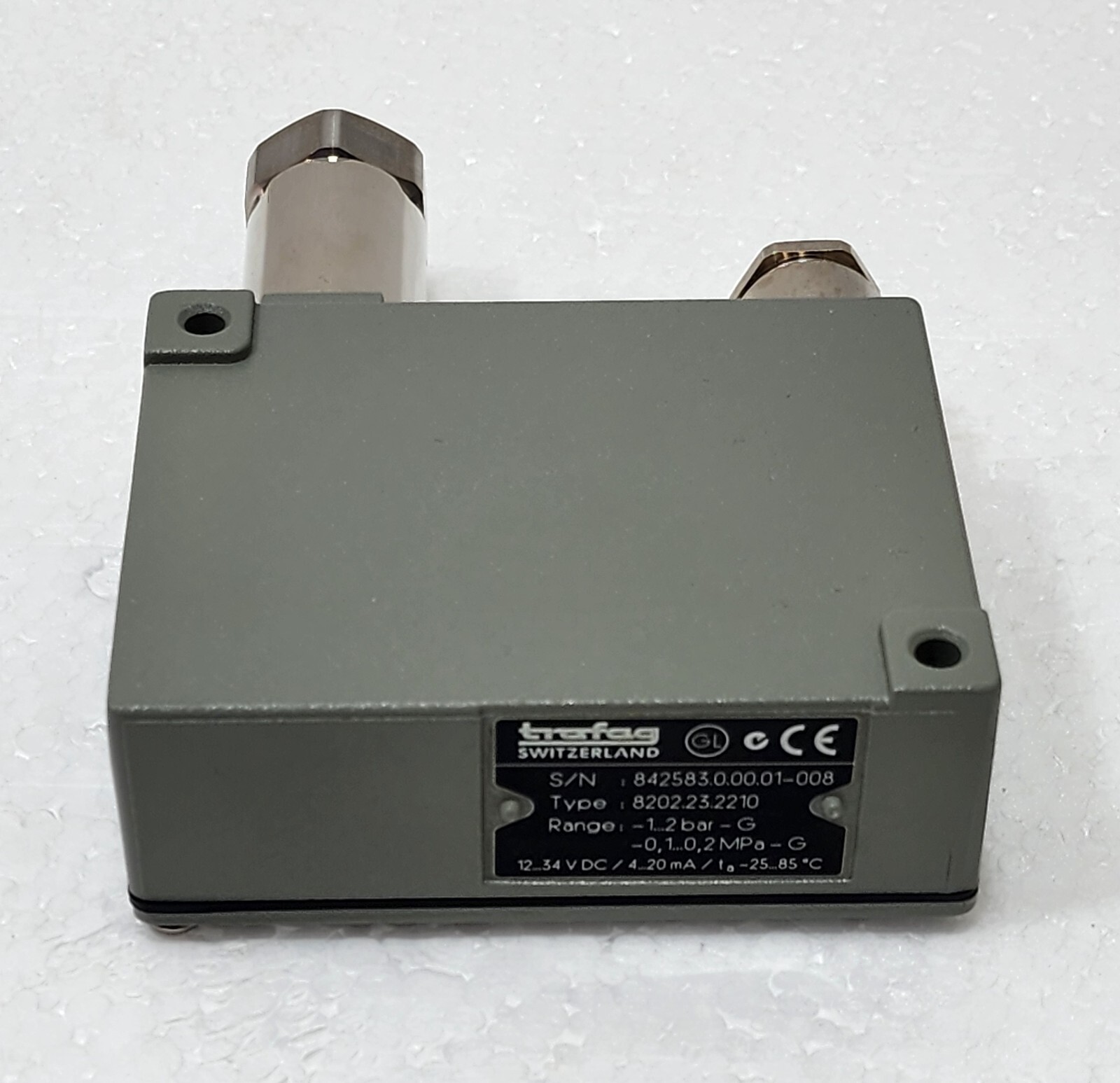 TRAFAG 8202.23.2210 PRESSURE TRANSMITTER -1 to 2 BAR 4-20mA 12-34VDC