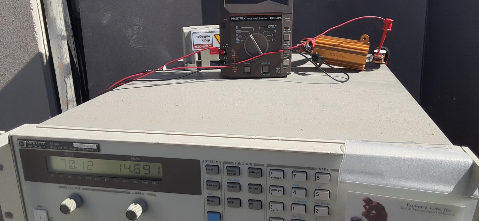 System Power Supply 0 to 80V 30A 2400W EXCELLENT! Programmable HP 6674A opt. J05
