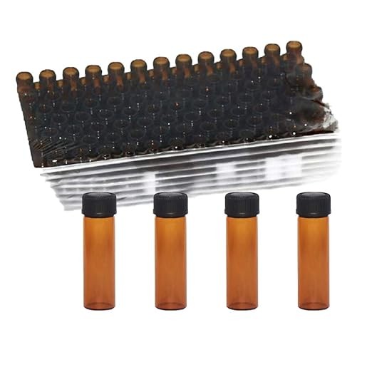 100/200/500pcs 4ml Glass Vials with Screw Caps Amber Liquid Small Sample Vials