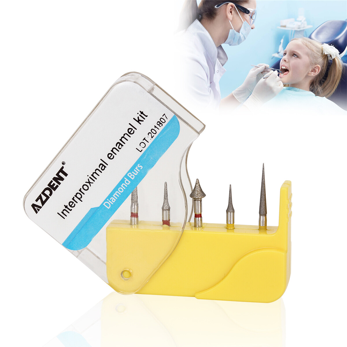 Dental Ortho IPR Kit Interproximal Enamel Reduction FG Dental Diamond Burs