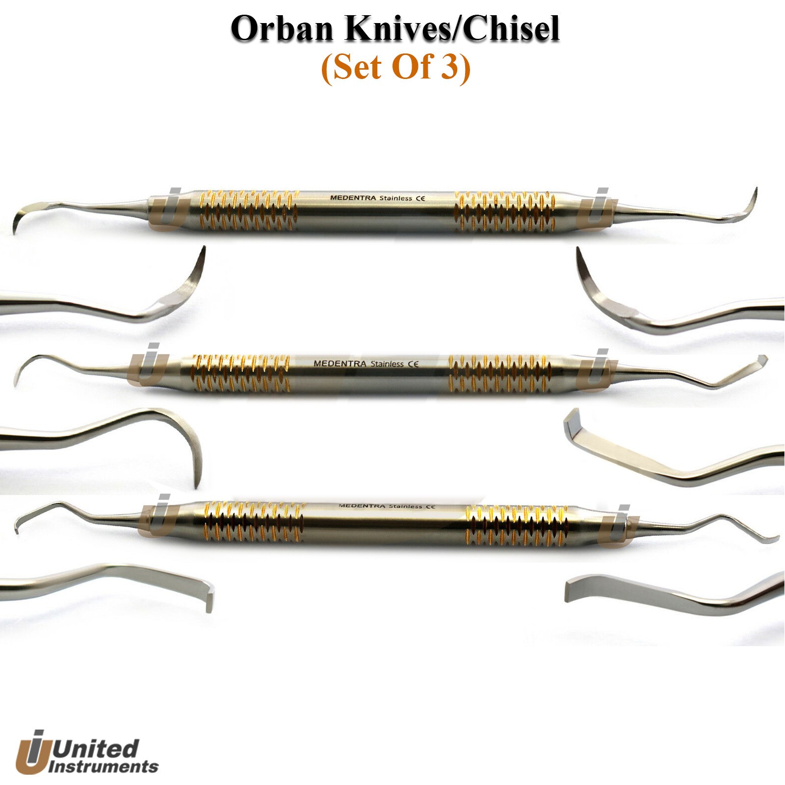 Dental Surgery Orban Knives Goldman Fox File Scaler Tunneling Elevator Curette