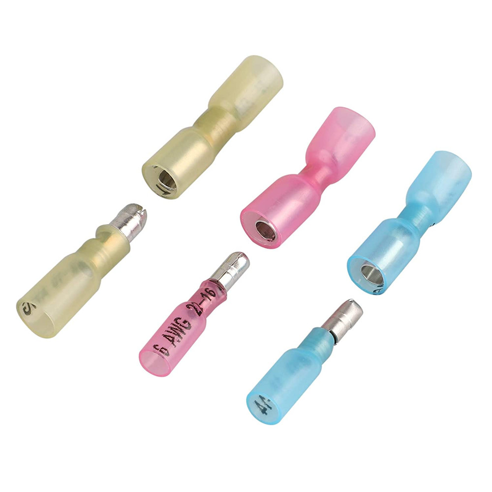 Heat Shrink Bullet Female Male Wire 22-10WAG Connector Crimp Terminal Kit 60PCS