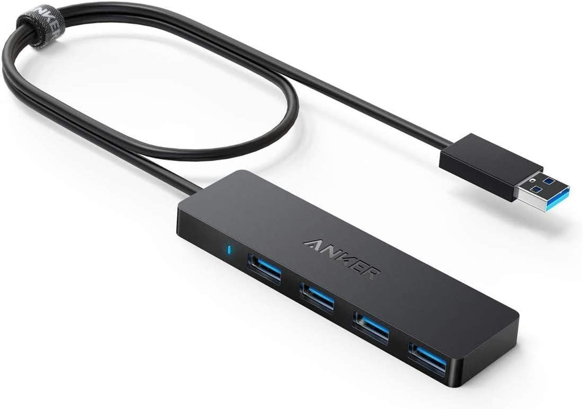 USB Hub 4 Ports, Multiple USB 3.0 Hub, USB Splitter for Laptop, Extender for a P