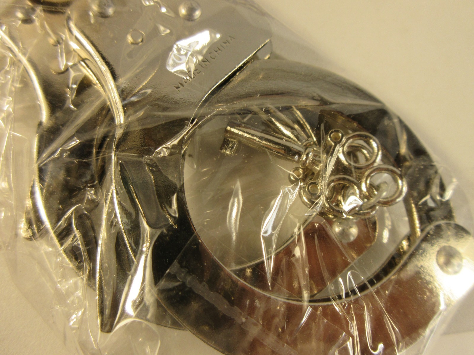 Magnum Polished Steel Heavy Duty Handcuffs with 2 keys Not a toy