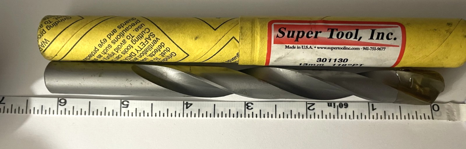 13mm 118 degree point SuperTool CT drill bit 301130 new