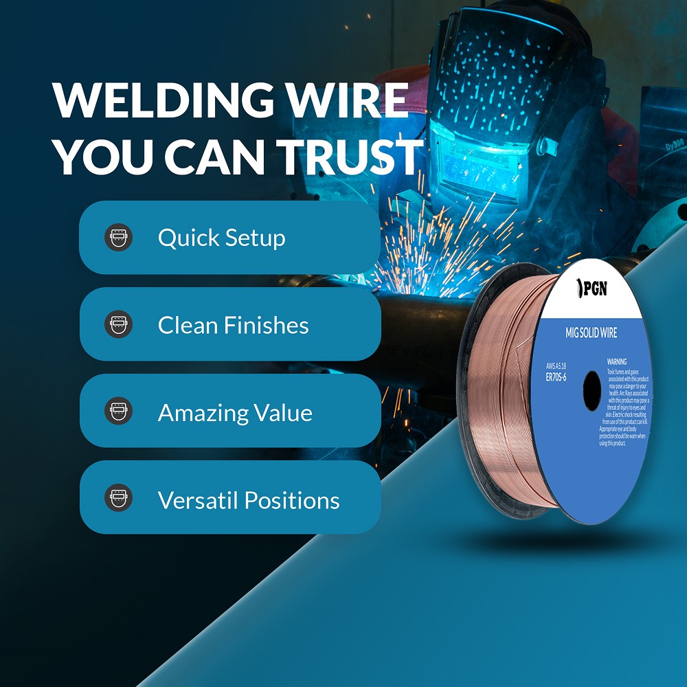 ER70S-6 .030″ (0.8 mm) – 10-Lb – Mild Steel MIG Welding Wire
