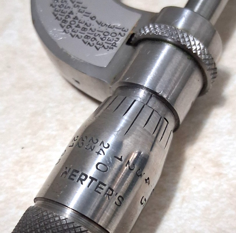 Outside Micrometer – Herter’s – 0-1″ – 1/1000 – Vintage – Made in Germany