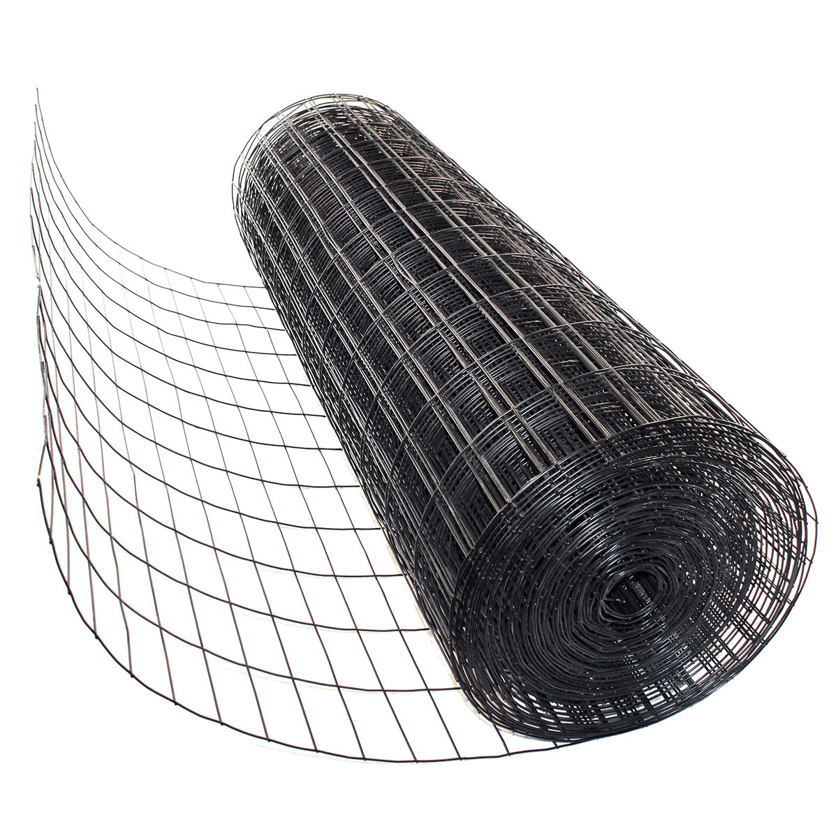 6′ x 100′ 14ga Galv Steel Black PVC Coated Welded Wire 2»x4» Mesh Fence Roll