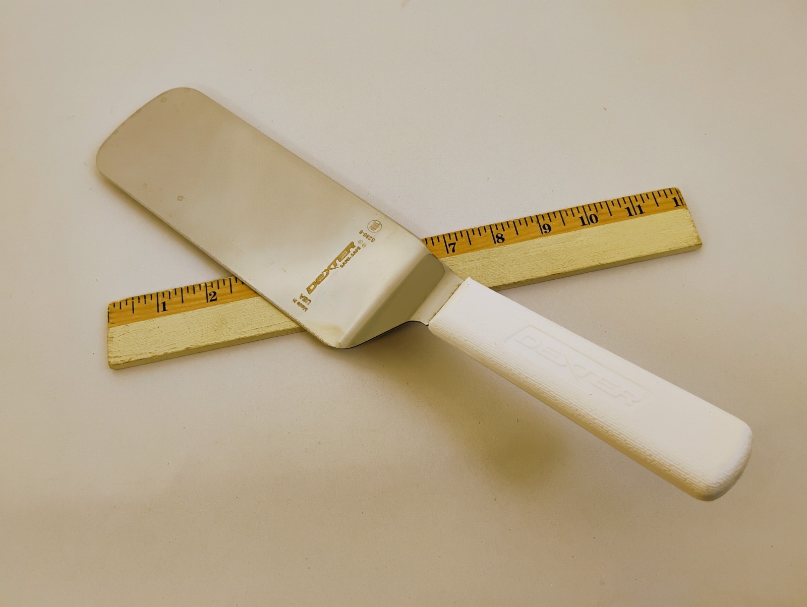Dexter USA 8X3 Spatula Turner Stainless Semi Flex White Handle S286-8 Factory2nd