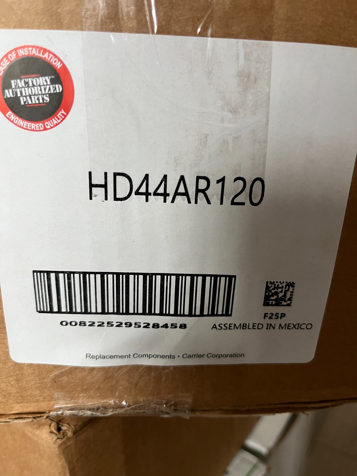 Carrier OEM HD44AR120, 1/2 HP Blower Motor, 120 / 240 Volts, 1050 RPM