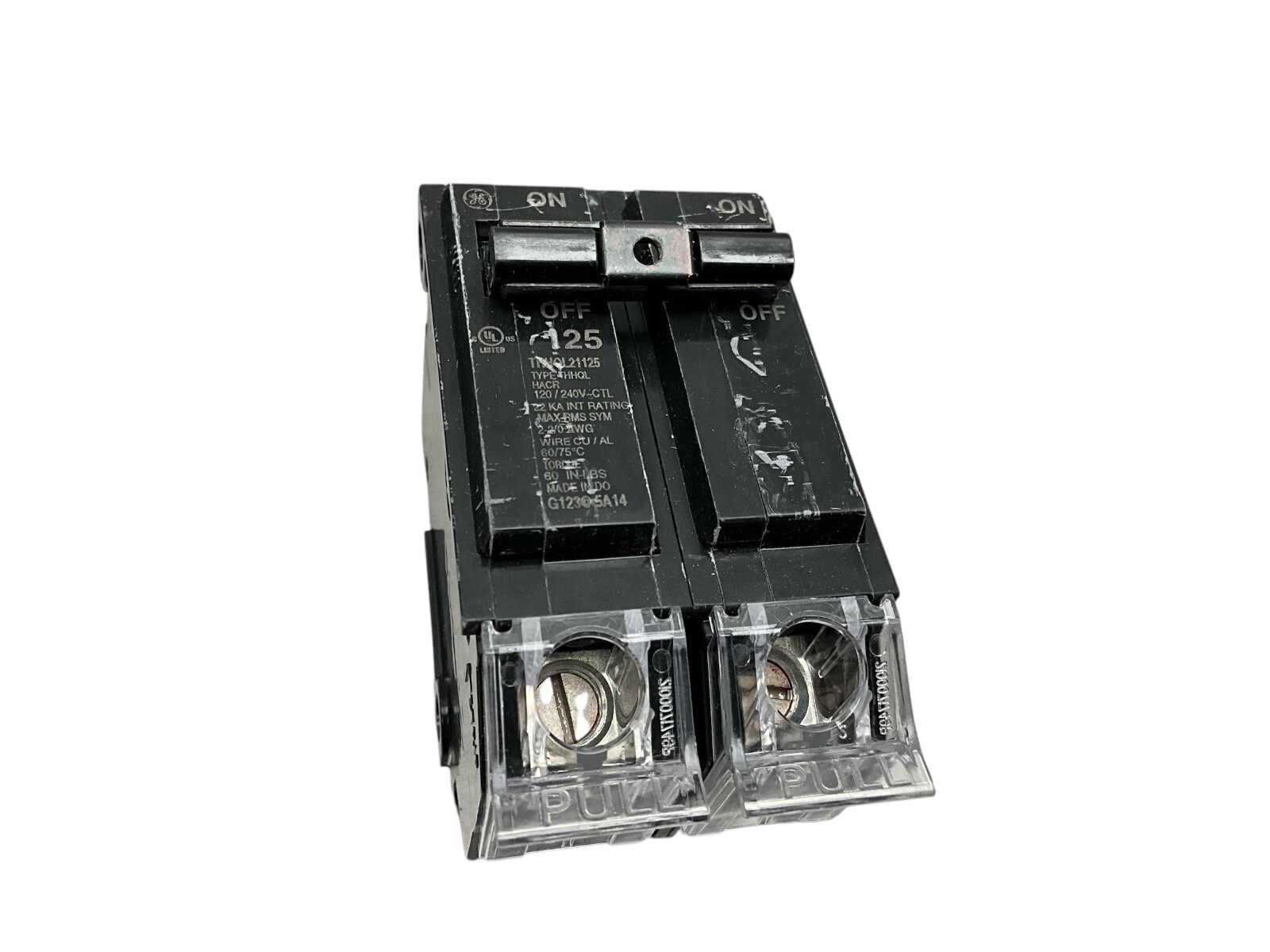 GE THHQL21125 120/240AC 125A Double-Pole Circuit Breaker
