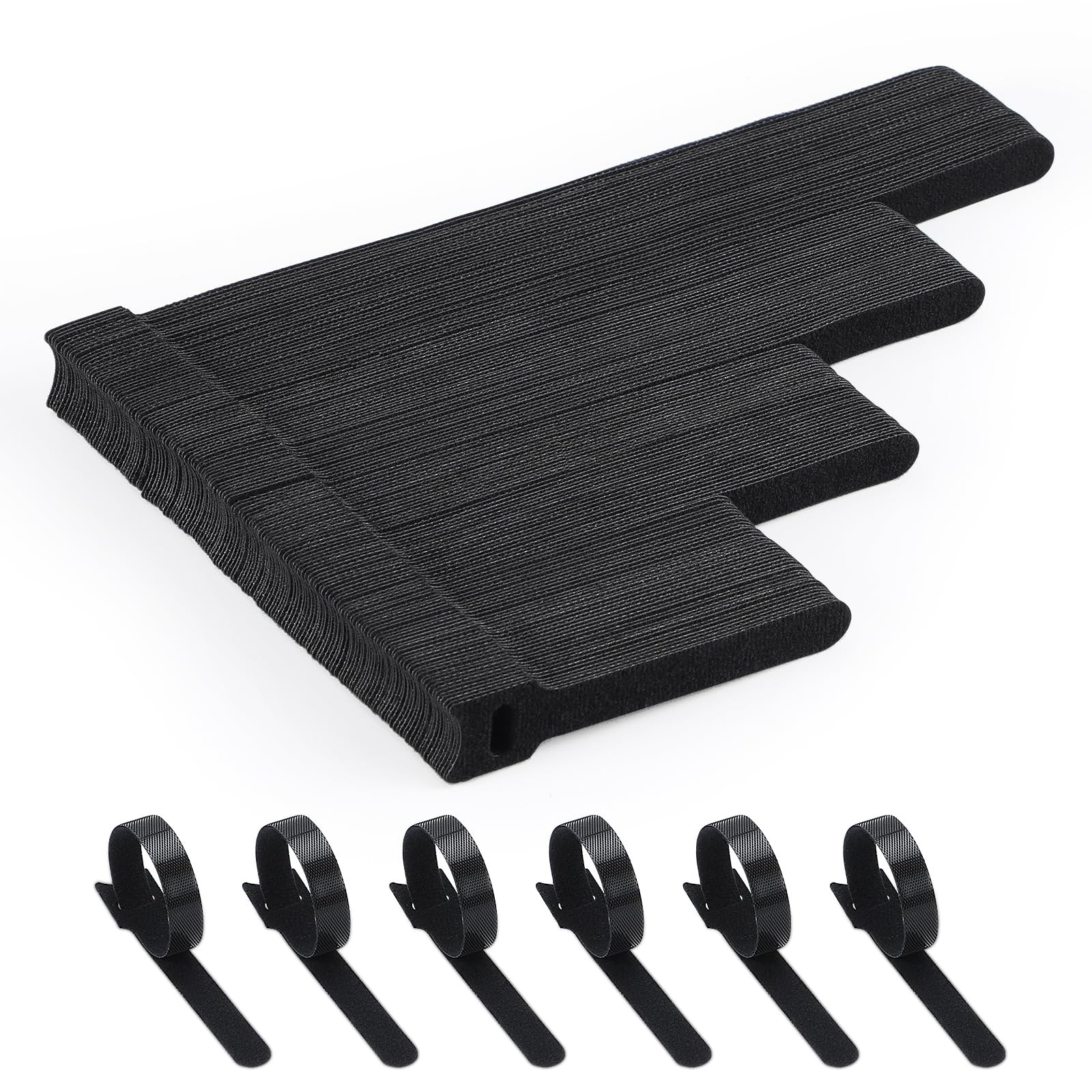 Bridas para cables para organización de cables, fijación ajustable, multiusos.
