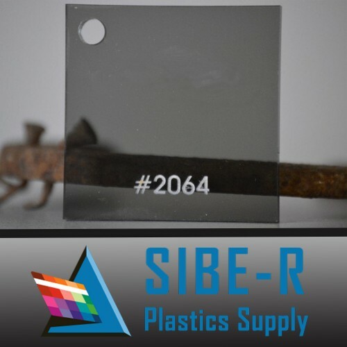 GREY TINTED CLEAR SMOKED ACRYLIC PLEXIGLASS PLASTIC SHEET 1/8″ X 24″ X 48″ ^