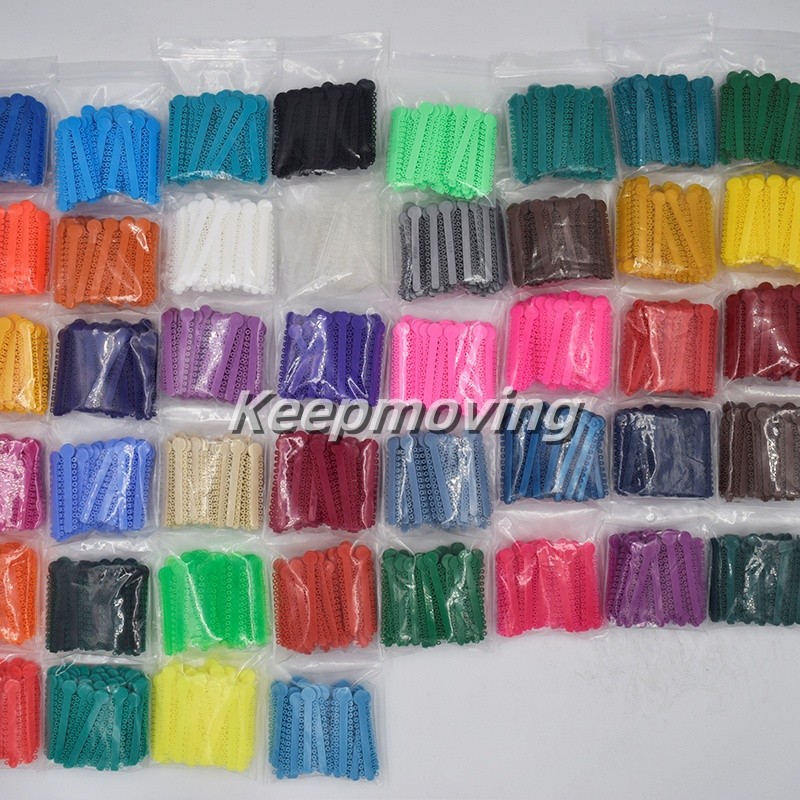 1040 Dental Orthodontic Ligature Ties Elastic Rubber Band Elastomeric Ligaduras