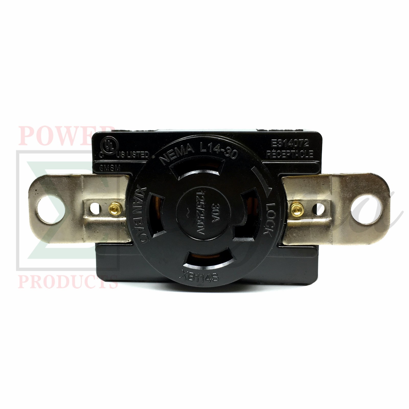 NEMA L14-30R 30A 125V/250V Twist Locking Electrical Plug Female Wall Receptacle