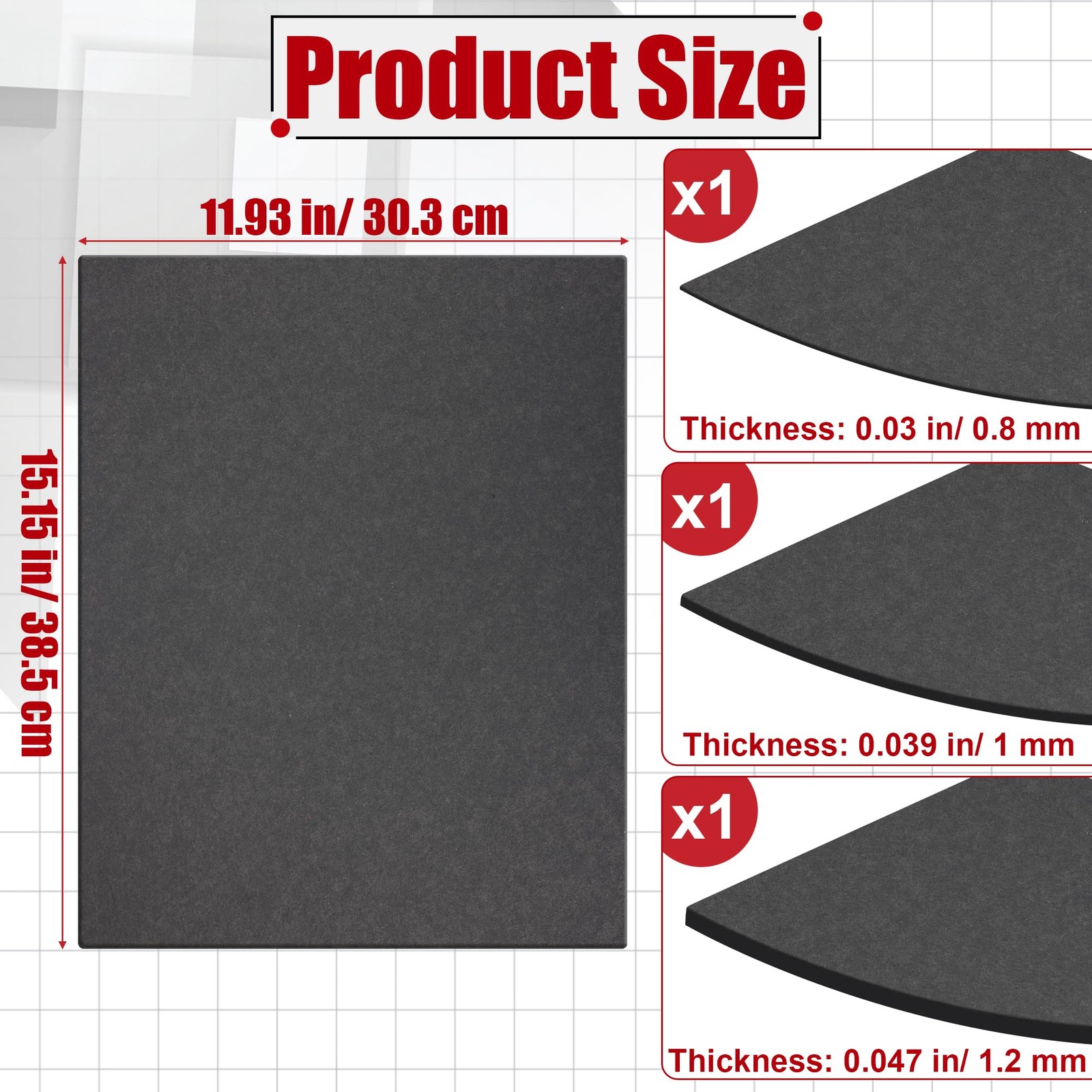 3PCS/ 6PCS Gasket Material Sheet, Non-Asbestos Exhaust Gasket Making Paper fo…