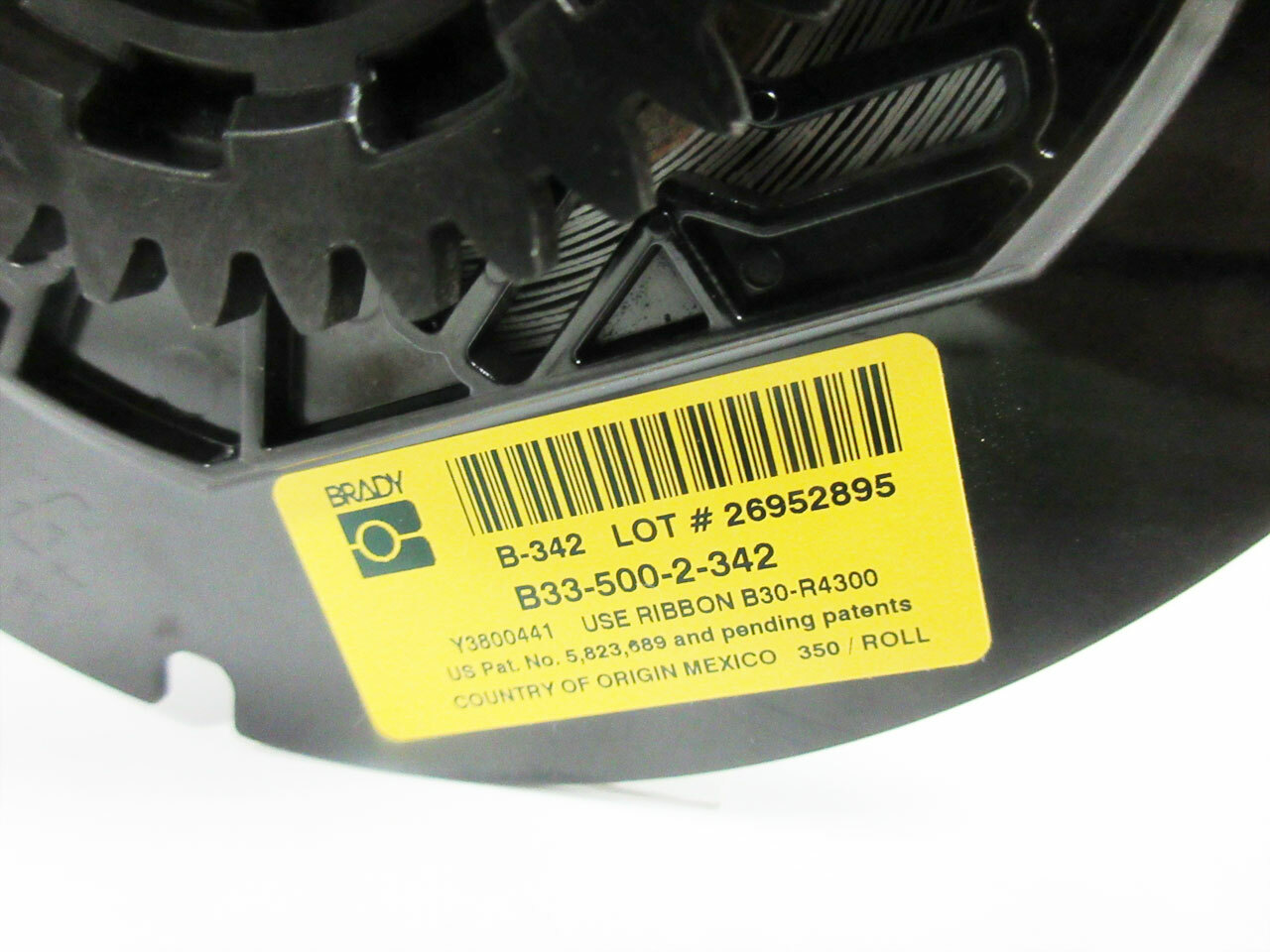BRADY B33-500-2-342 SINGLE-SIDED POLYOLEFIN WIRE MARKING SLEEVE – USED