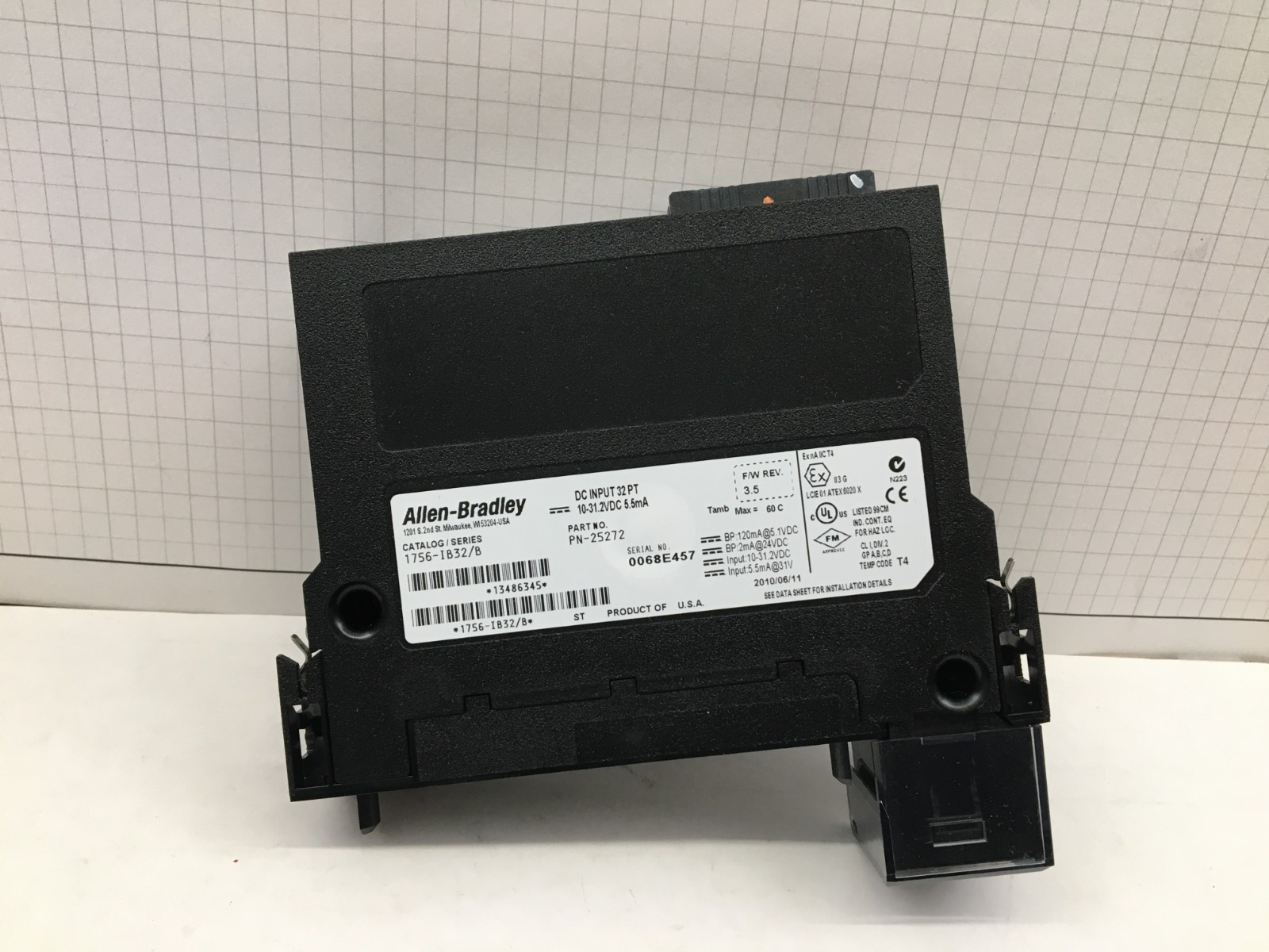 1756-IB32 ALLEN BRADLEY INPUT MODULE Ser A, NEW Texas, No Ter Block
