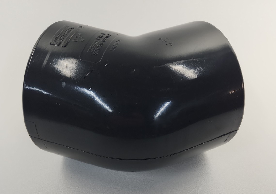 Spears 817-040 Schedule 80 PVC 45 Degree Elbow 4″ Gray Slip Socket x Socket NOS