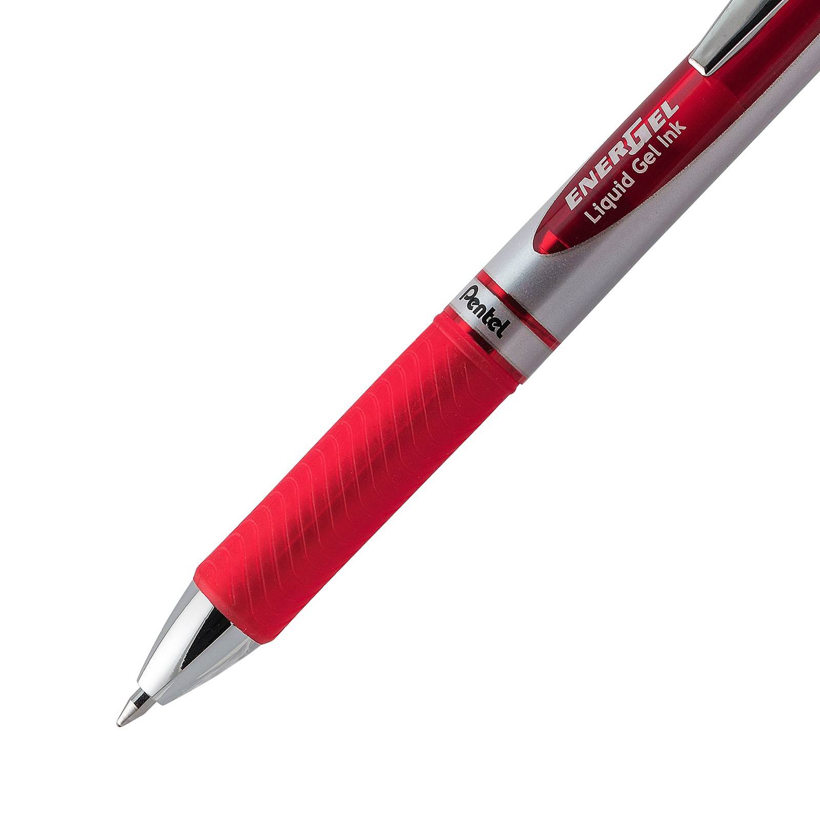 Pentel EnerGel Deluxe RTX Retractable Liquid Gel 2 Count (Pack of 1), Red