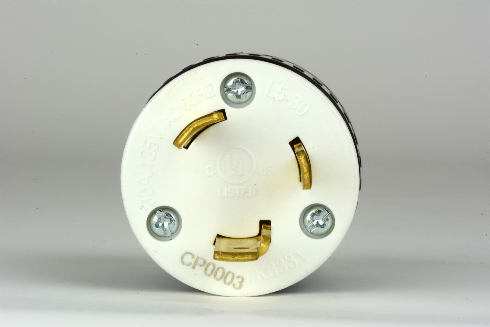 TEMCO NEMA L5-30P Male Plug 30A 125V Locking UL Listed for Generator RV Camper
