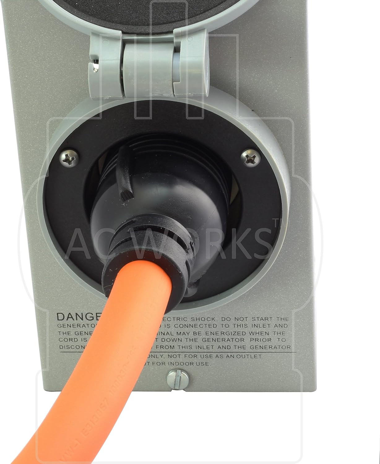 Generator to Transfer Switch L14-30 Inlet Box Adapter (15Amp Household to L14-30