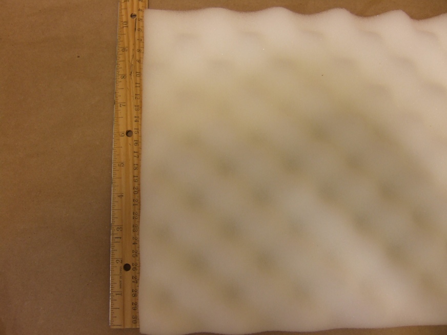 1X recycled foam packing shipping protection thick wave-cut cushion pad block