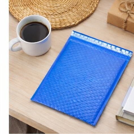500 #0 6×10 Blue Poly Bubble Envelopes Padded Shipping Mailers 6″x10″