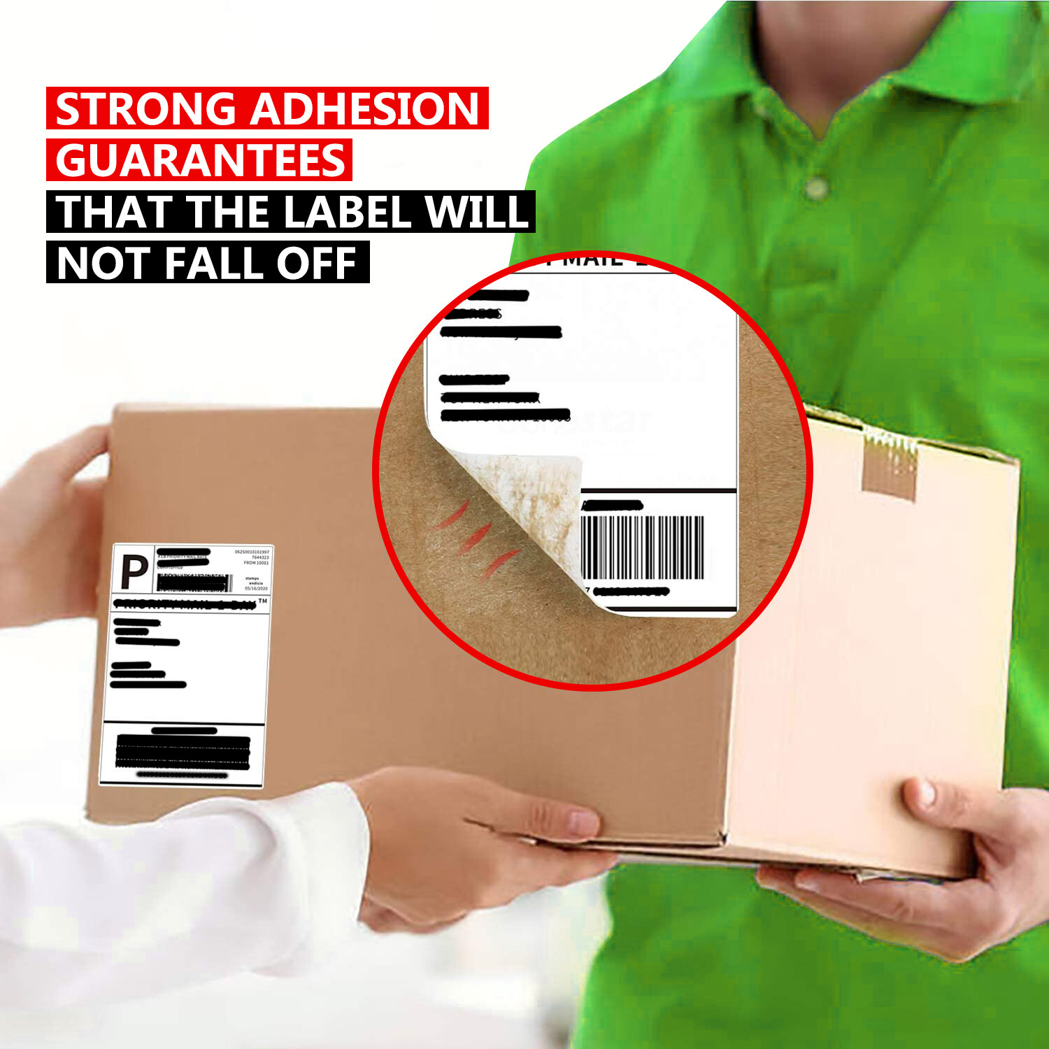 2000 Labels Fanfold 4×6 Direct Thermal Label Shipping Zebra ZP450 ZP505 1000