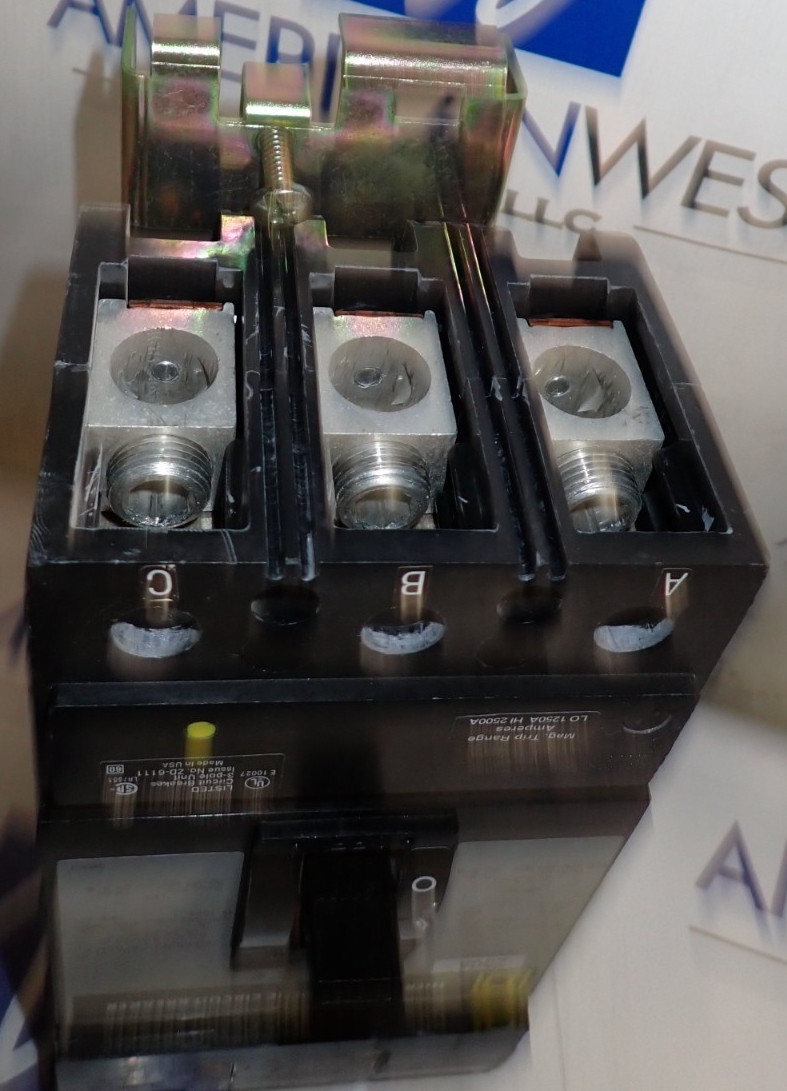 Square D KC34250 250 Amp 480 VAC 3 Pole 65k @ 480v I-Line Circuit Breaker TESTED